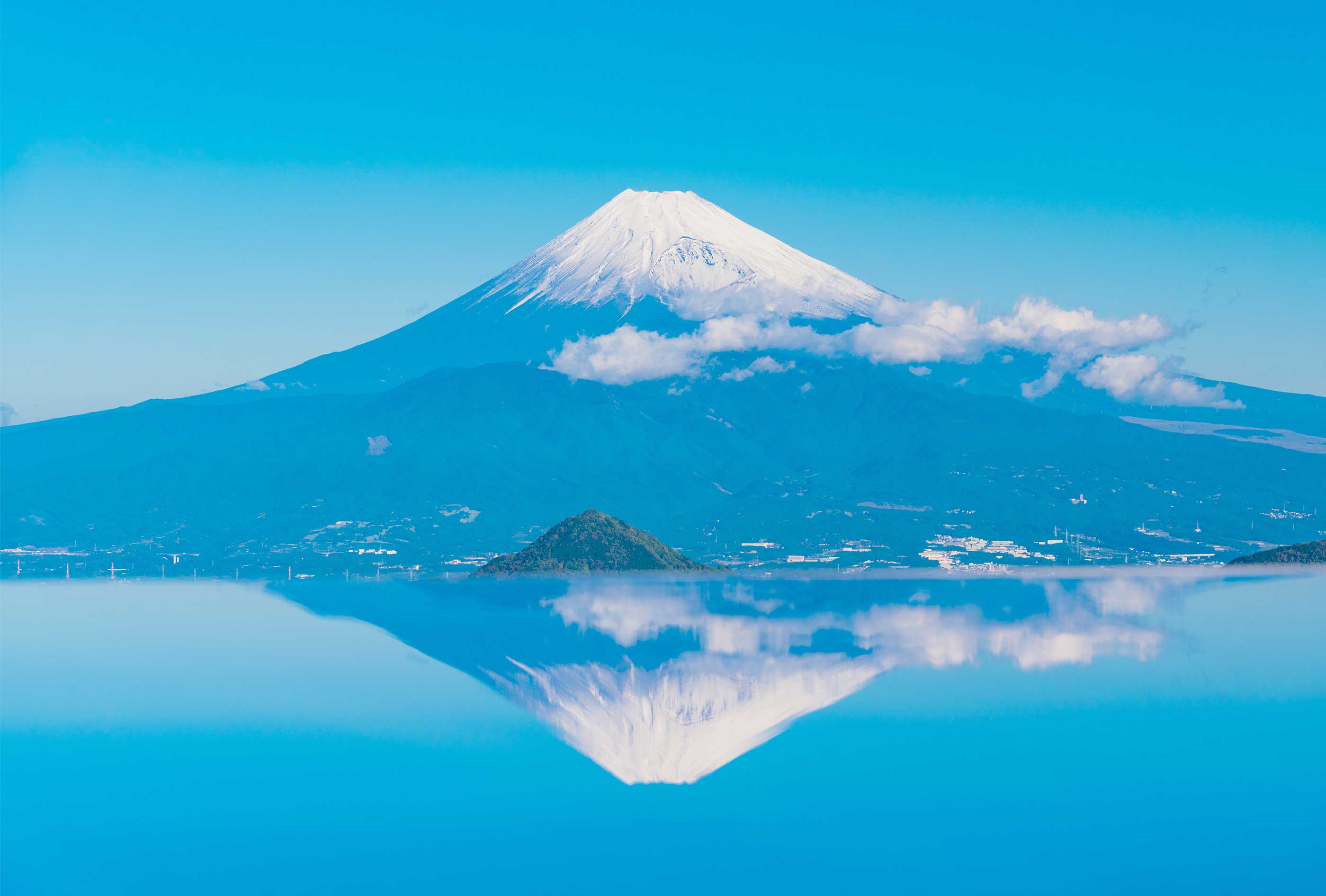 晴れの日の富士山